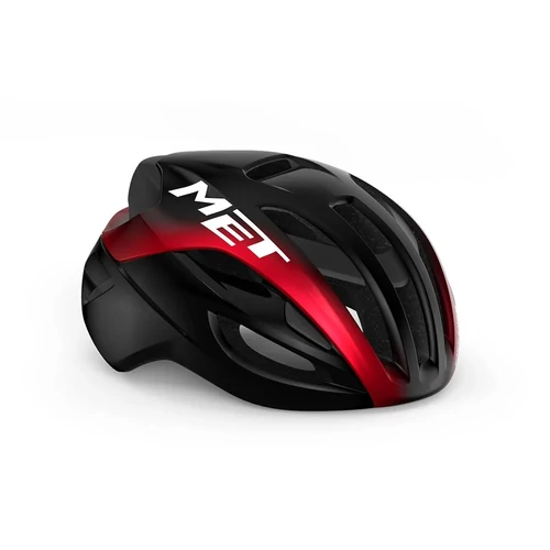 MET Rivale Mips normál sisak [fényes fekete-metál piros, 56-58 cm (M)]
