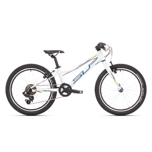 Superior '23 Racer XC 20 20"-os gyermek kerékpár [9", fényes fehér/kék/sárga]