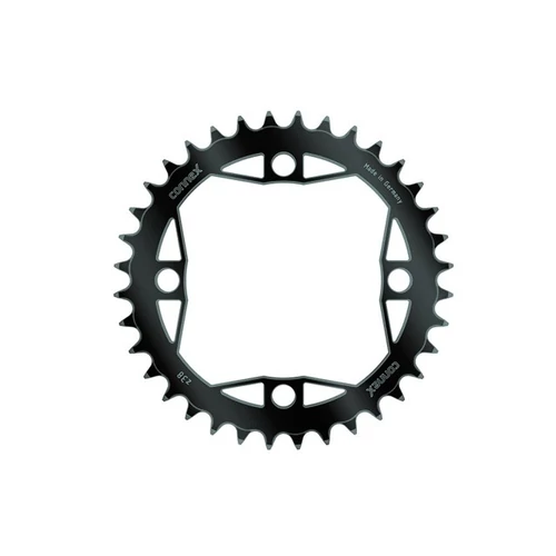 Connex Narrow Wide 4 furatos szimmetrikus lánctányér [fekete, 34]