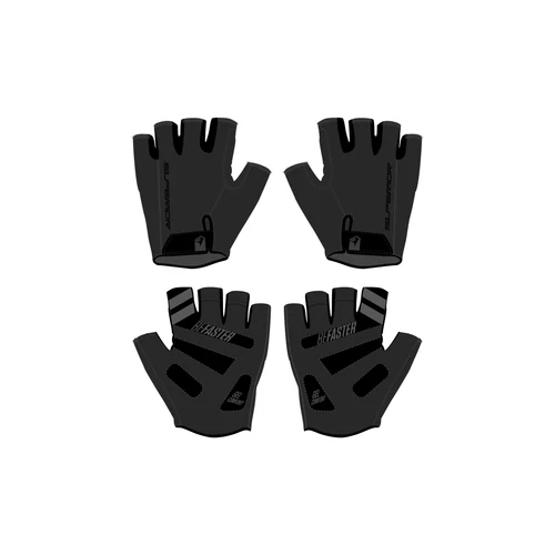 Superior Race SF nyári rövid ujjú kerékpáros kesztyű [fekete, L]