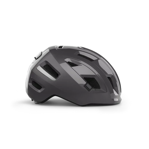 MET E-Mob kerékpáros sisak [fényes sötét szürke, 58-61 cm (L)]
