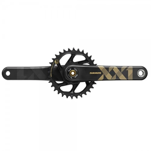 Sram XX1 Eagle DUB Boost integrált MTB hajtómű középcsapágy nélkül [fekete-arany, 34, 175 mm]