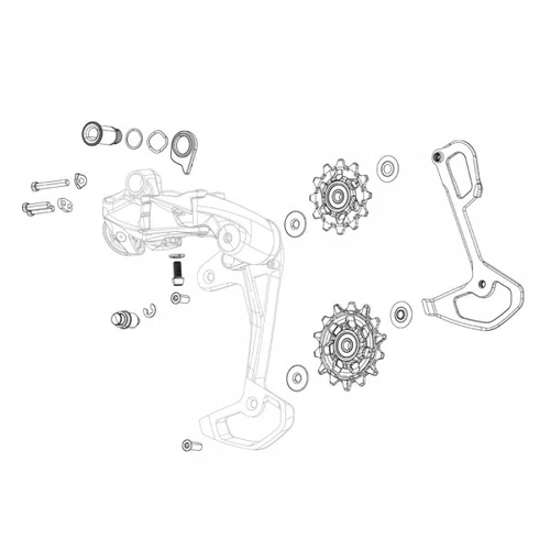 Sram Force eTap AXS 12s váltógörgő