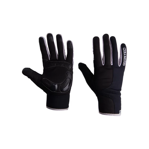 Contec Bleak Touch téli hosszú ujjú kerékpáros kesztyű [fekete-szürke, XL]