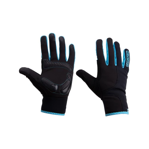 Contec Bleak Touch téli hosszú ujjú kerékpáros kesztyű [fekete-kék, L]