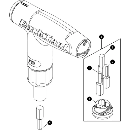 Park Tool 3mm imbusz bit fej PTD-4 / 5 / 6 -hoz imbuszkulcs