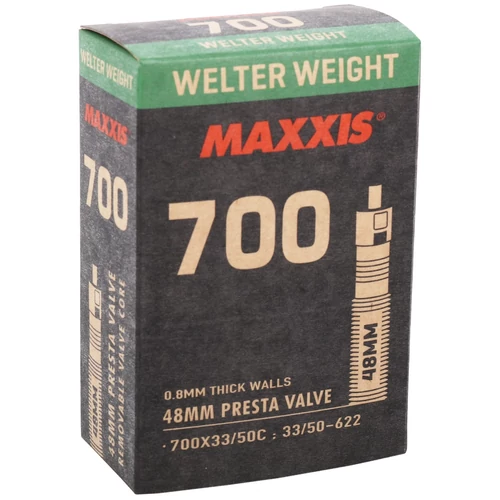 Belső Maxxis 700X33/50C Welter Weight Preszta szelepes 48mm 128g