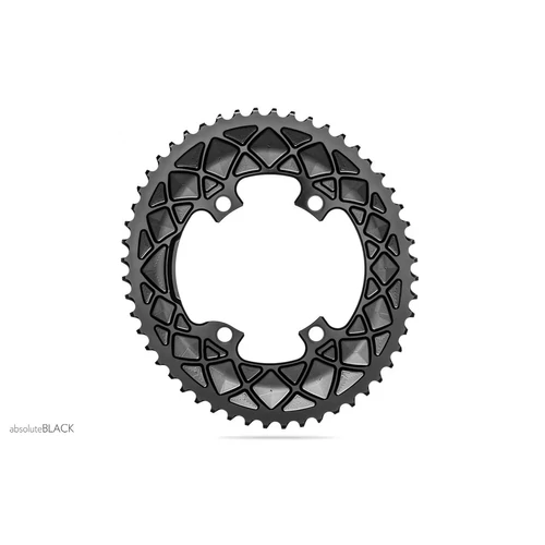 Lánckerék Országúti OVAL 110BCD asszim Shimano 9100/8000 4 lyukas fekete 50T
