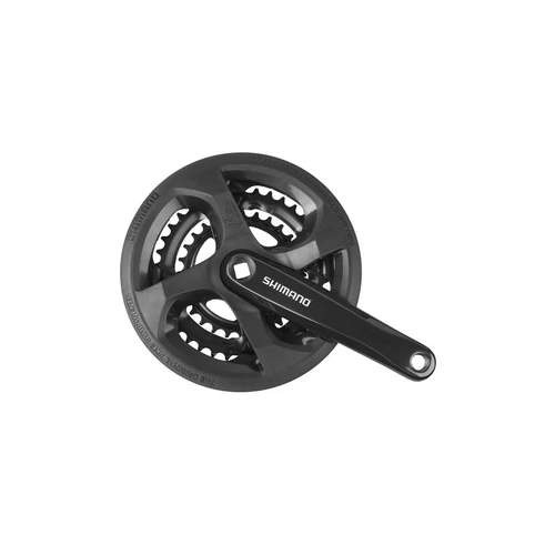 Hajtómű alu 170mm 48/38/28 shimano tourney fekete