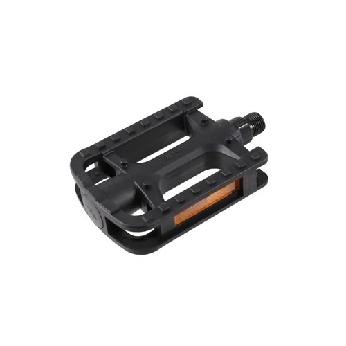 Pedál 9/16" mtb műanyag 112x78mm golyós + prizma fekete