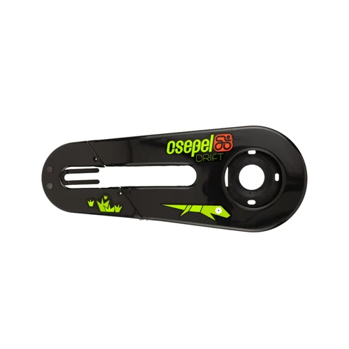 Láncvédö 12" müanyag p-tipusú fekete zöld drift matricás