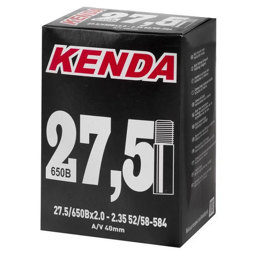 27,5x2,00-2,35 52/58-584 tömlő kenda av 40mm dobozos tömlő 27,5x2,00-2,35 52/58-584 kenda av 40