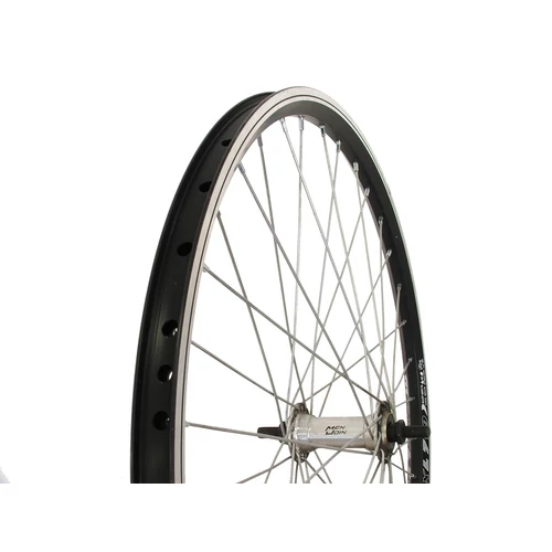 Neuzer kerék 24-es első duplafalú remerx fekete felni alu. agy ezüst menetes
