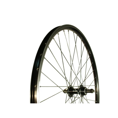 Egyéb kerék 26-os hátsó duplafalú mach1 fekete felni gyorszáras alu. agy fekete