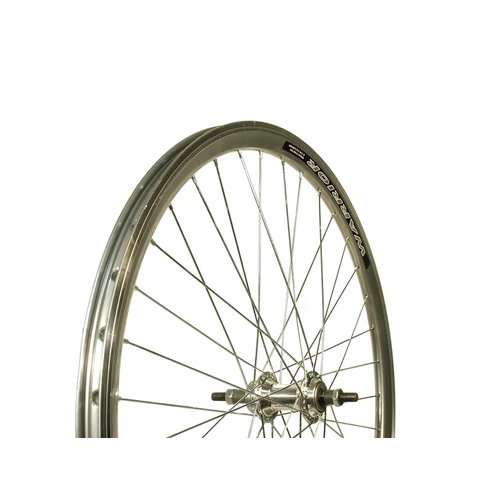 Kerék 26-os hátsó duplafalú warior ezüst felni menetes alu. agy ezüs