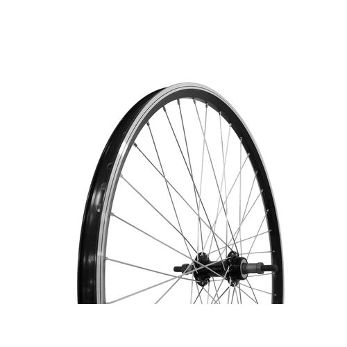 Neuzer kerék 26-os hátsó duplafalú fekete duplafalú felni menetes alu. agy fekete