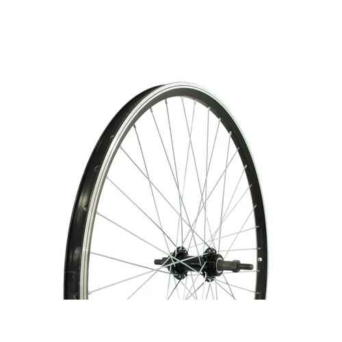 Neuzer kerék 26-os hátsó duplafalú fekete duplafalú felni menetes acél agy fekete