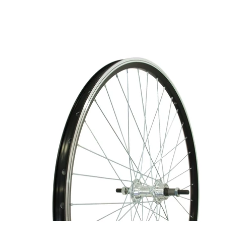 Neuzer kerék 26-os hátsó duplafalú fekete duplafalú felni menetes alu. agy ezüst