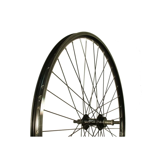 Kerék 27,5-es hátsó duplafalú mach1 fekete felni menetes alu. agy fekete duster hobby