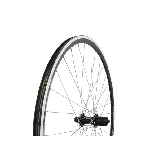 Neuzer kerék 622-es hátsó duplafalú spider országúti fekete felni gyorszáras kazettás agy fekete quando