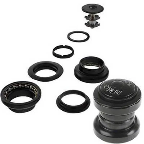 Kormánycsapágy a-head 1-1/8 alu fekete neco, messingschlager