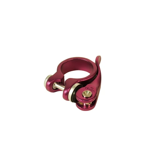 Nyeregcső bil.+gyorszár 31,8mm lila elox