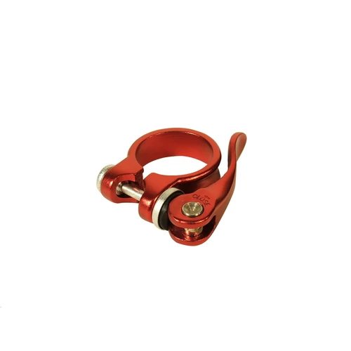 Nyeregcső bil.+gyorszár 35 mm bordó elox