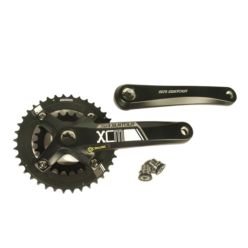 Suntour hajtómű mtb alu 24/38 175m suntour xcm-d-pb, fekete