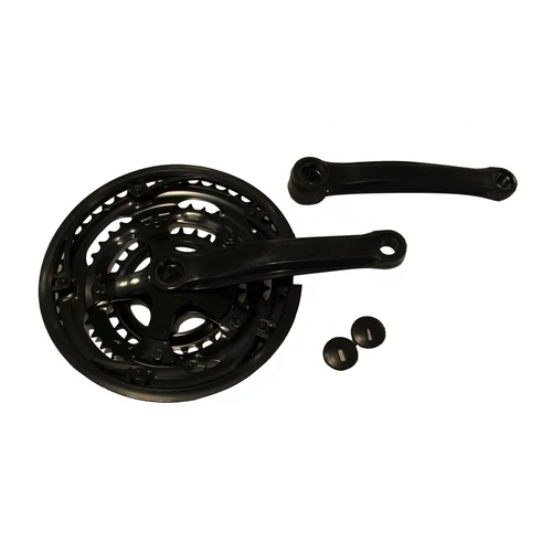 Hajtómű mtb acél 28/38/48 170 fekete jetson