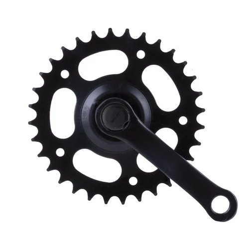 Hajtómű gyerek acél 16-os 1/2x3/32 32 fog 102mm kar fekete