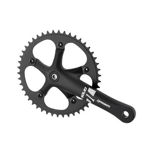Suntour hajtómű alu 46t 170mm prowheel solid-246t-f fekete tengelyhossz 110,5mm