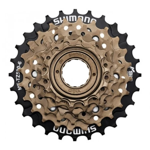 Shimano racsni 6-os sis 14-28t shimano amftz-500-6, barna/fek