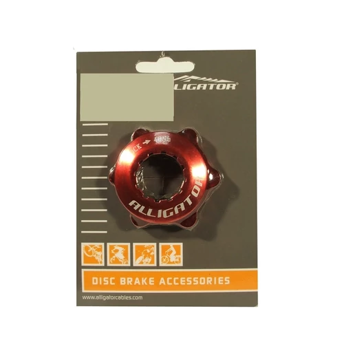 Alligator center lock adapter piros záró gyűrűvel
