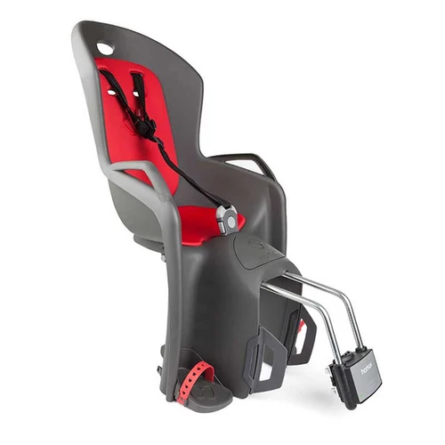 Hamax gyerekülés hátra vázra amiga szürke/piros párnával hamax