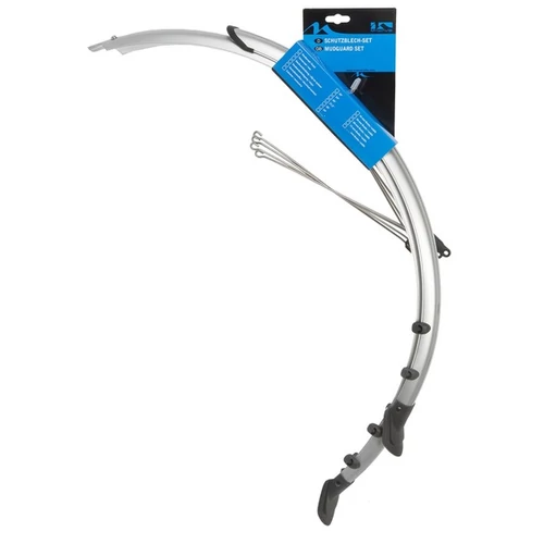 Sárvédő 28 aluplast 45mm ezüst integrált világítás vezetékkel