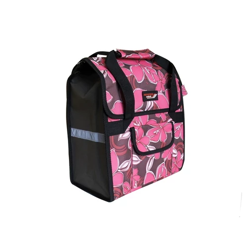 Egyéb táska kormányra fekete virágos 14030 35x16x30cm női