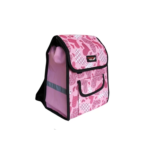 Táska kormányra szivecskés 14030 32x26x25cm lány