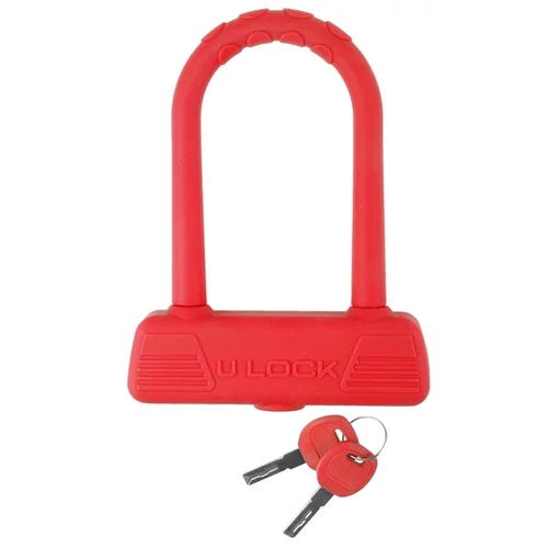 Axa zár u 70x128mm piros m-wave silicon bevonat