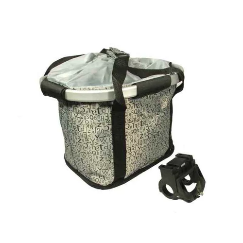 Kosár előre gyorszáras divat szürke betű mintás