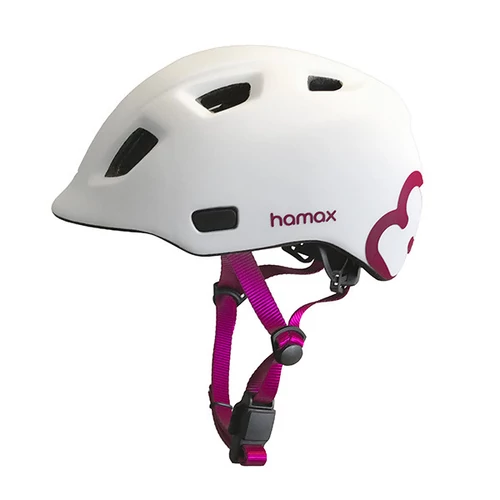 Hamax hamax thundercap 47-52 fehér/pink junior sisak