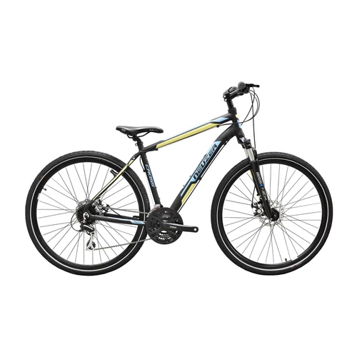 Neuzer x200 disc férfi Cross trekking kerékpár fekete/kék- sárga 17