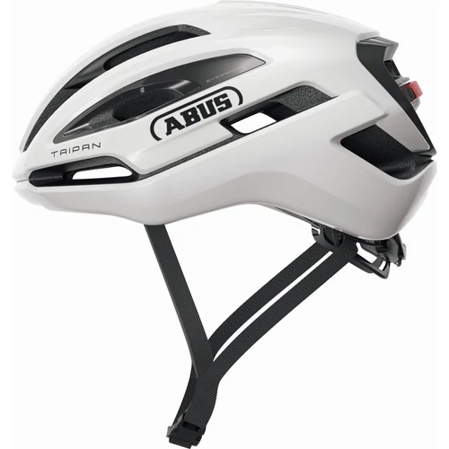 ABUS kerékpáros sport gravel sisak Taipan LED, In-Mold, shiny white, M  (54-58 cm)
