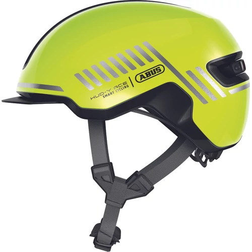 ABUS kerékpáros városi sisak Hud-Y, In-Mold, signal yellow, L (57-61 cm)