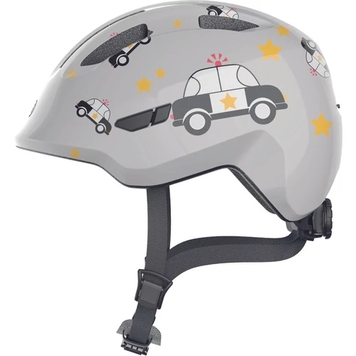 ABUS kerékpáros gyerek sisak Smiley 3.0, In-Mold, grey police, M (50-55 cm)