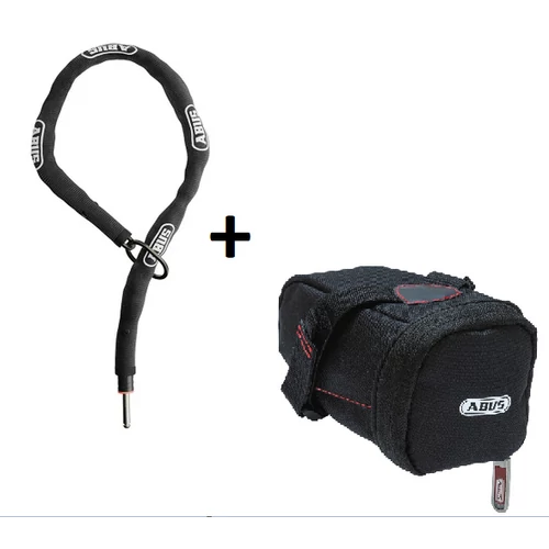 ABUS kiegészítő lánc ACH CLASSIC Adaptor Chain 5.5KS/85 patkó lakathoz és Alarmbox 2.0-hoz + ST5950, fekete