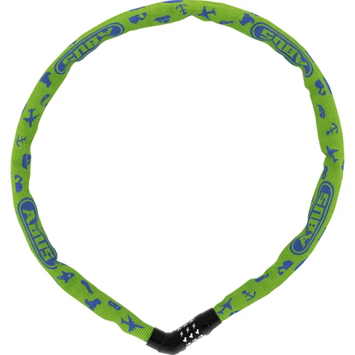 ABUS láncos lakat jelkóddal Steel-O-Chain Symbols 4804C/75, lime