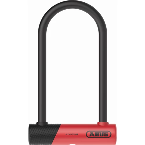 ABUS U-lakat Ultimate 420K/150 HB230, USH tartóval, piros