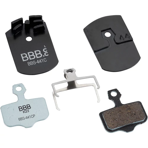 BBB Cycling kerékpáros hűtőbordás tárcsafék betét BBS-441C DiscStop Coolfin, hűtőborda + betét együtt, Avid Elixir kompatibilis