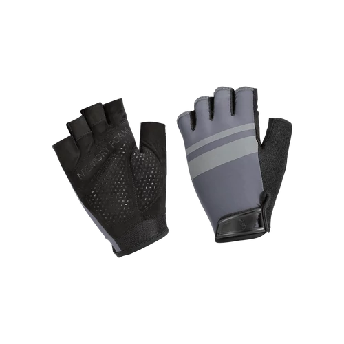 BBW-59 kerékpáros kesztyű HighComfort emlékező szivacsos, szürke XL