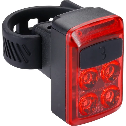 BBB Cycling kerékpáros hátsó lámpa BLS-236 Slide, 16 lumen, 5 mód, micro USB tölthető 500mAh akku, gumis felfogatással